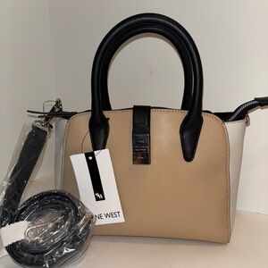 Nine West Tan and Black Women's Handbag NWT